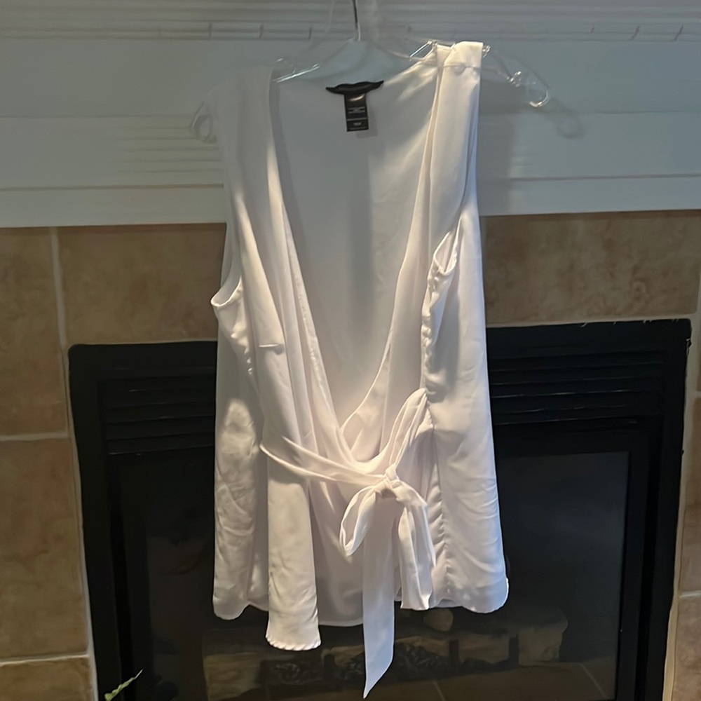 Ashley Stewart sleeve wrap top.